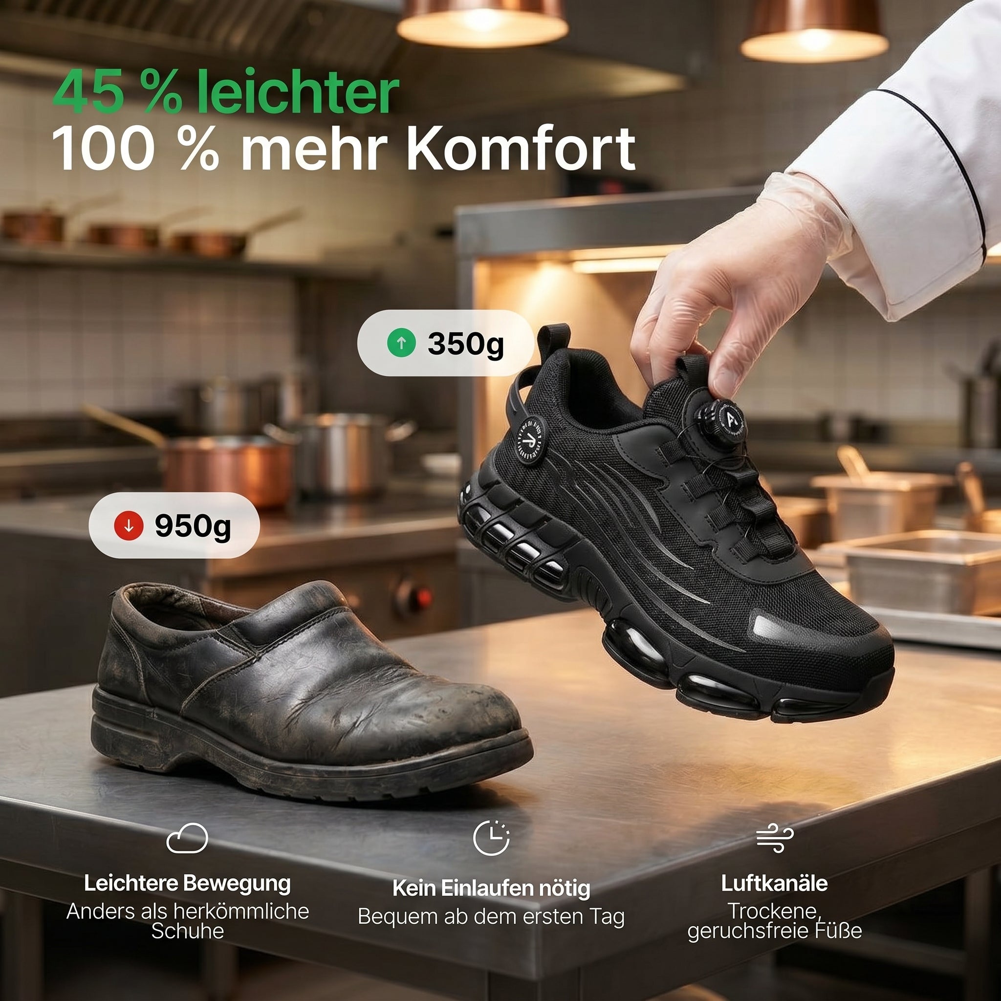 1+1 GRATIS: BLITZ® S3 Pro – Komfort für lange Schichten in der Küche