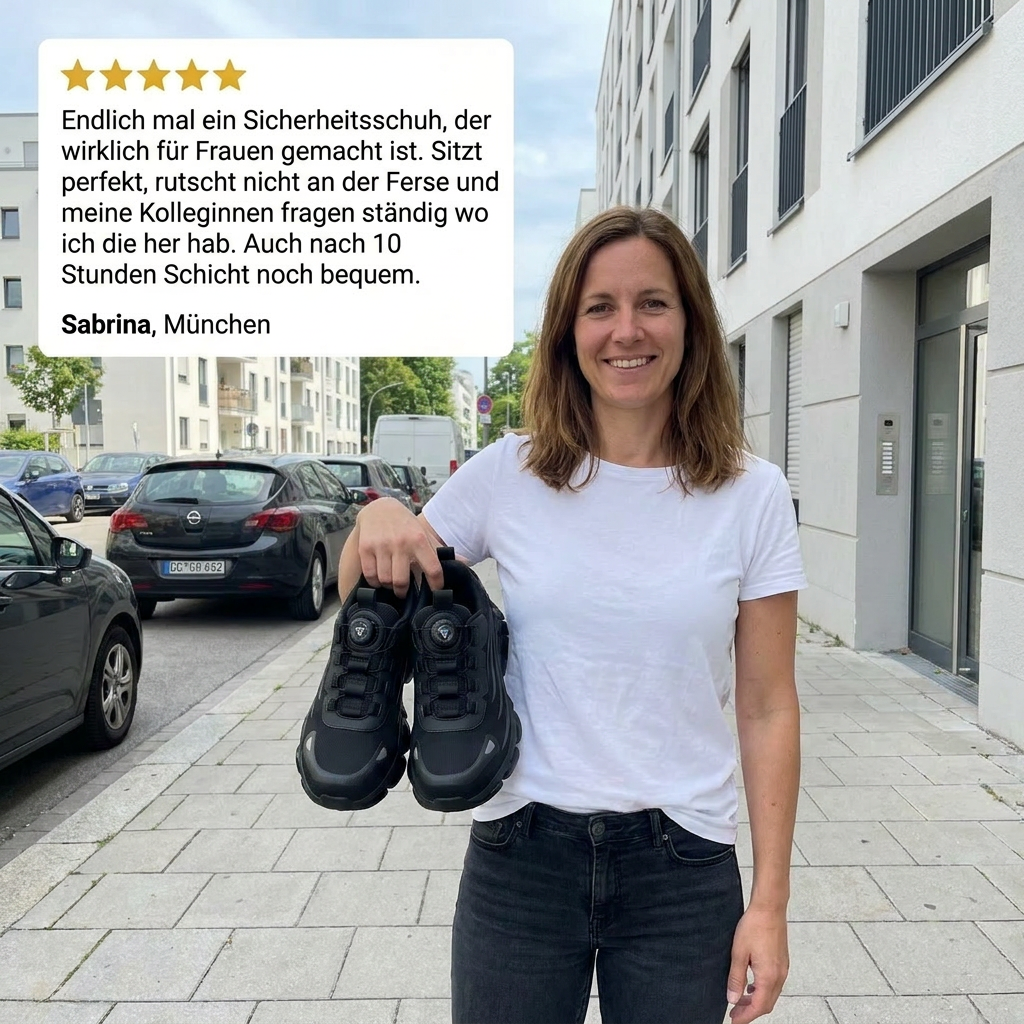 BLITZ® S3 Pro Damen: Endlich ein Sicherheitsschuh, der für Frauen gemacht ist