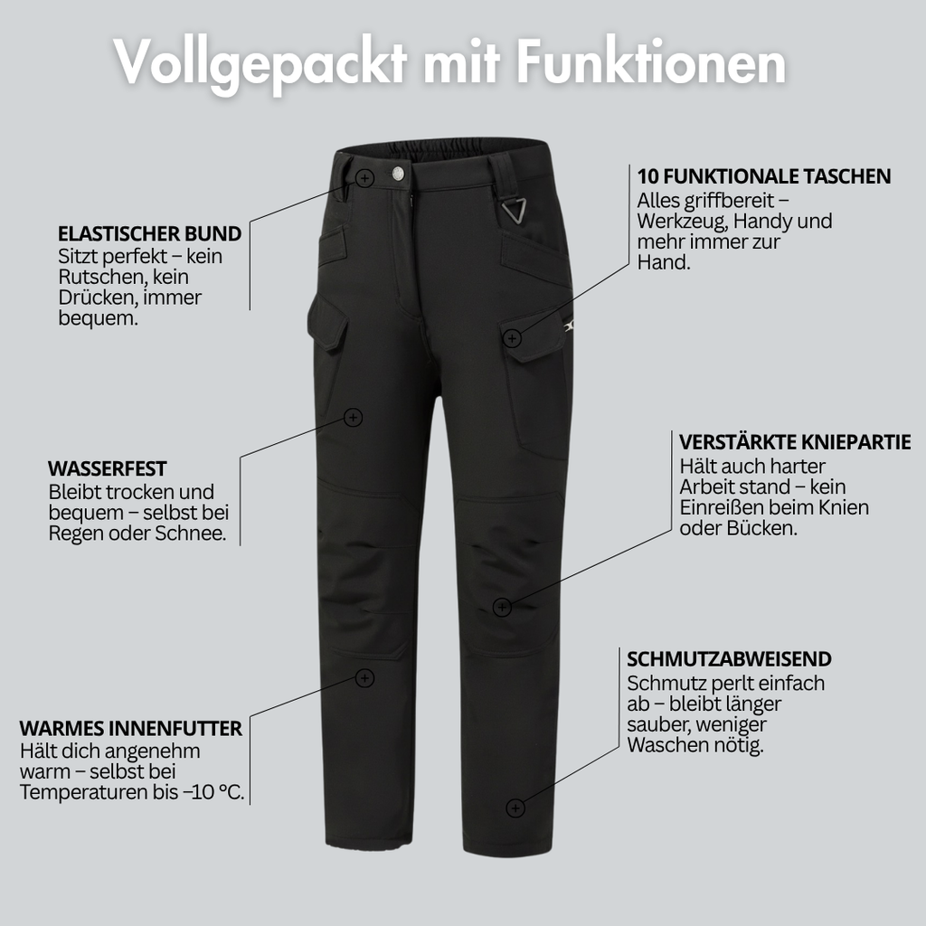 ProWork Thermo – wasserfest, warm gefüttert & mit vollem Schutz bei jedem Einsatz.